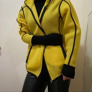 Bright yellow sports jacket